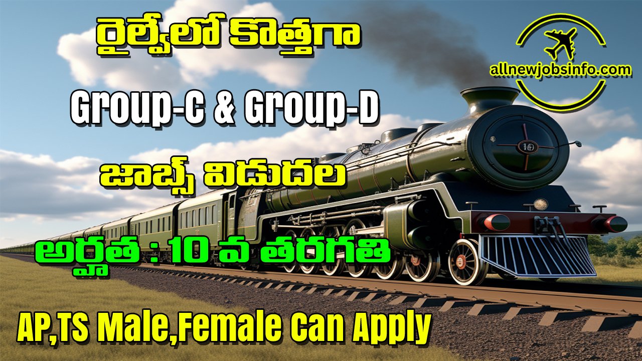 Group C Group D Posts in Railways...Eligibility 10th Class