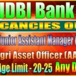 IDBI Bank JAM AAO Recruitment 2024